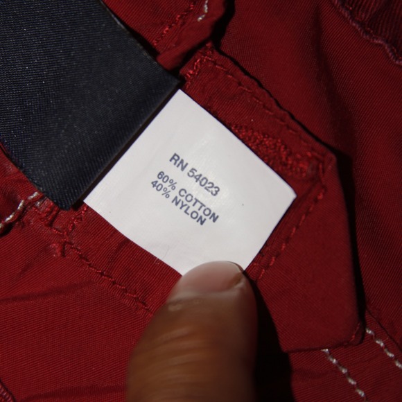 Gap Cargo Pants Mens M Red Utility Gorpcore Techwear Wide Leg Zipper Hem - Picture 8 of 9